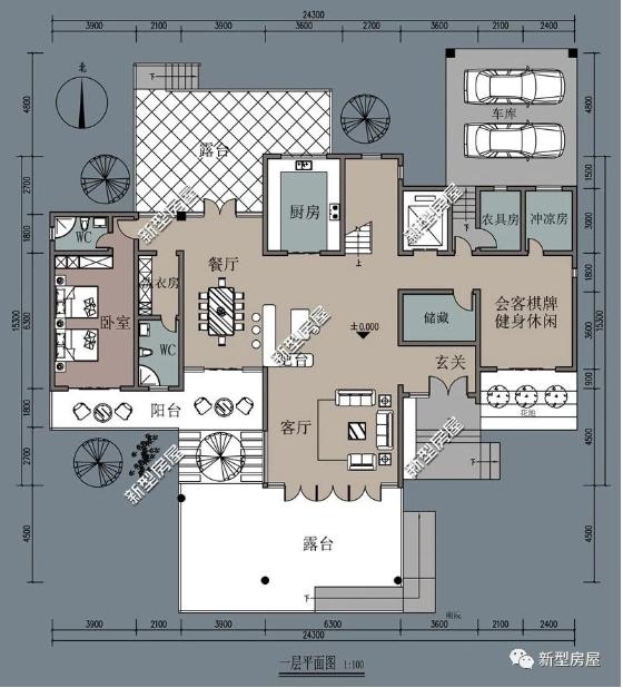 分享10套農(nóng)村建房戶型設(shè)計圖，現(xiàn)代感十足，你最喜歡哪套？