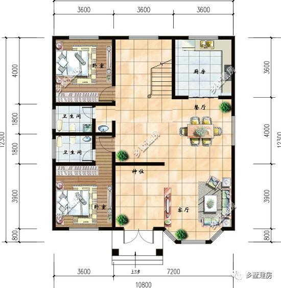 豪氣十足的農(nóng)村別墅設(shè)計(jì)圖，有錢、有地，就是這么任性！