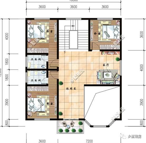 豪氣十足的農(nóng)村別墅設(shè)計(jì)圖，有錢、有地，就是這么任性！