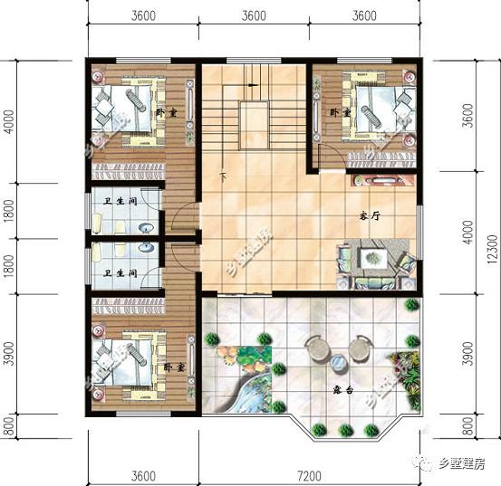 豪氣十足的農(nóng)村別墅設(shè)計(jì)圖，有錢、有地，就是這么任性！