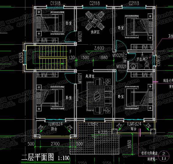 5款二層占地120㎡左右農(nóng)村別墅全套設(shè)計(jì)施工圖，造價(jià)都在30萬(wàn)以內(nèi)