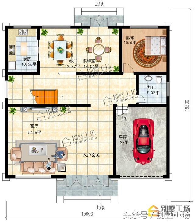 新農(nóng)村三層簡歐式別墅設(shè)計(jì)圖，很適合農(nóng)村家庭建造
