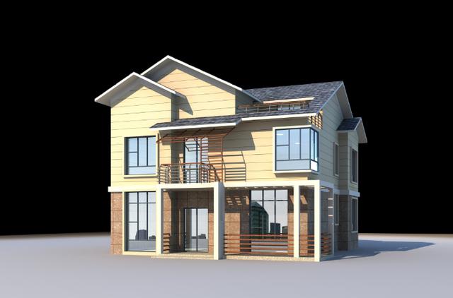 漂亮大方的房子哪里找，這款二層半帶閣樓的別墅設(shè)計圖分享給你