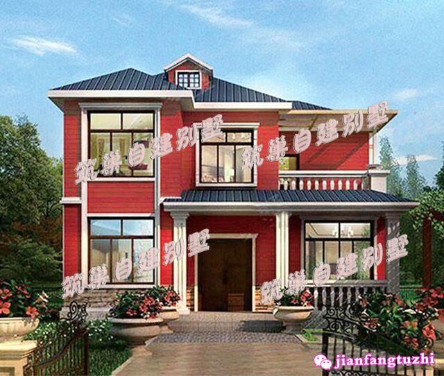 10月最新出爐的二層農(nóng)村自建別墅設(shè)計圖，最小占地100平，最大180平