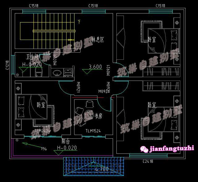 10月最新出爐的二層農(nóng)村自建別墅設(shè)計圖，最小占地100平，最大180平