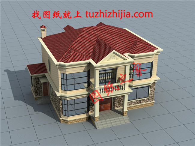 二層農(nóng)村房子圖片及全套施工圖紙，占地150平面左右