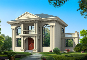 農(nóng)村20萬元二層小樓圖片及全套圖紙，外型美造價低