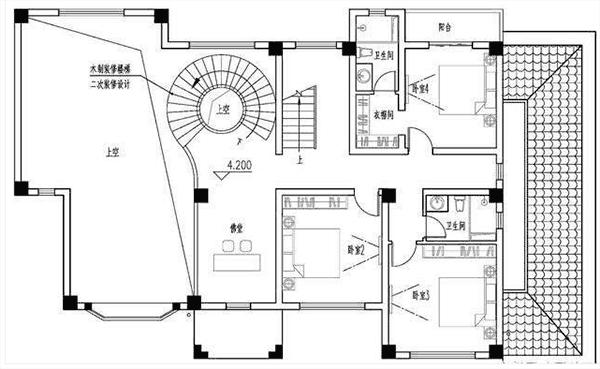 讓人一見難忘的四層平屋頂別墅設(shè)計圖，實在是令人驚艷