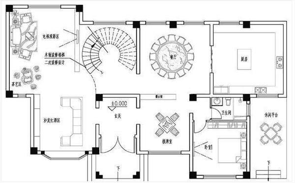 讓人一見難忘的四層平屋頂別墅設(shè)計圖，實在是令人驚艷