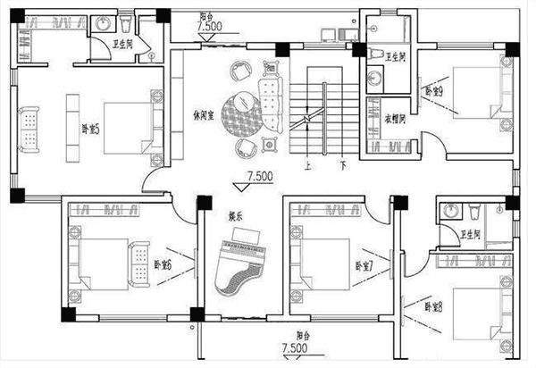 讓人一見難忘的四層平屋頂別墅設(shè)計圖，實在是令人驚艷
