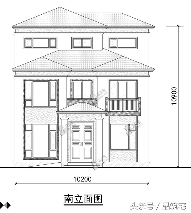 三層簡(jiǎn)歐別墅設(shè)計(jì)圖，舒適合理，適合小宅基地的家庭建造