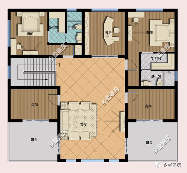 農(nóng)村發(fā)展快，建農(nóng)村別墅已然成為潮流，推薦這款別墅設(shè)計(jì)圖給你