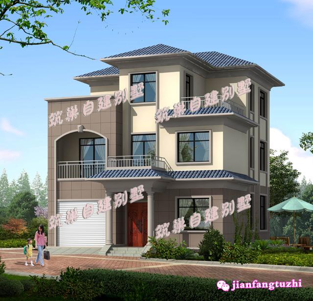 農(nóng)村三層自建房全套設(shè)計(jì)圖，占地110平米，美觀又省心