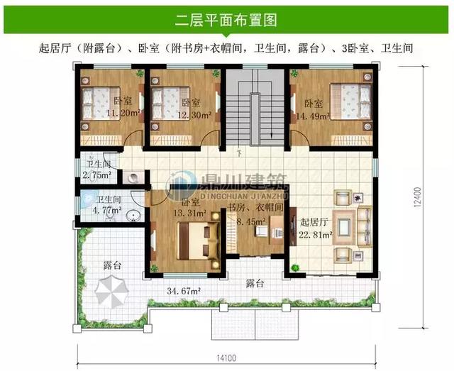 買別墅不如建別墅，這款二層農(nóng)村別墅設(shè)計(jì)圖紙，簡(jiǎn)單大氣，你值得擁有