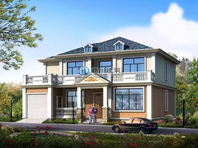 買別墅不如建別墅，這款二層農(nóng)村別墅設(shè)計(jì)圖紙，簡(jiǎn)單大氣，你值得擁有