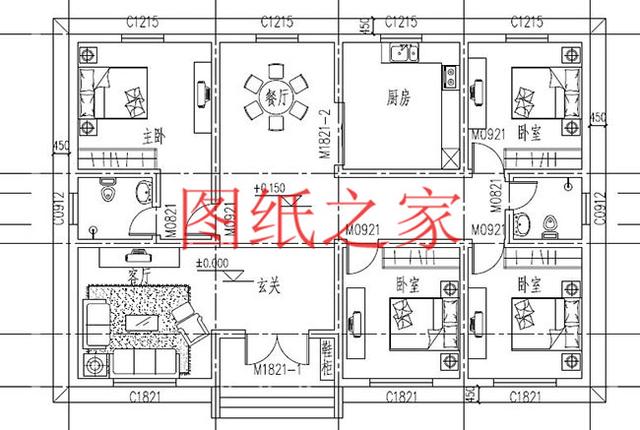 今年最熱銷的幾款一層別墅設(shè)計(jì)圖，造型時(shí)尚、方便宜居