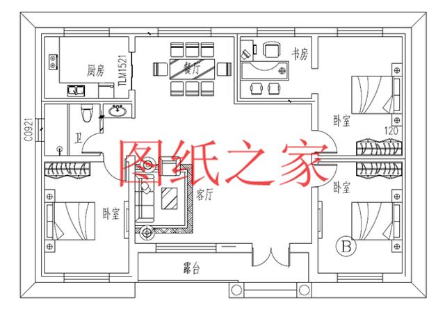 今年最熱銷的幾款一層別墅設(shè)計(jì)圖，造型時(shí)尚、方便宜居
