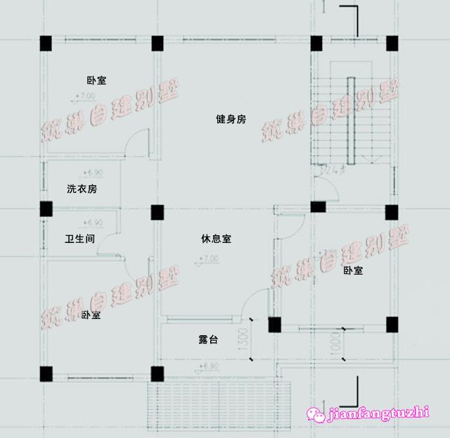 帶車庫三層新農(nóng)村自建房設(shè)計圖紙及效果圖，外觀耐看，符合農(nóng)村低調(diào)的生活習(xí)慣