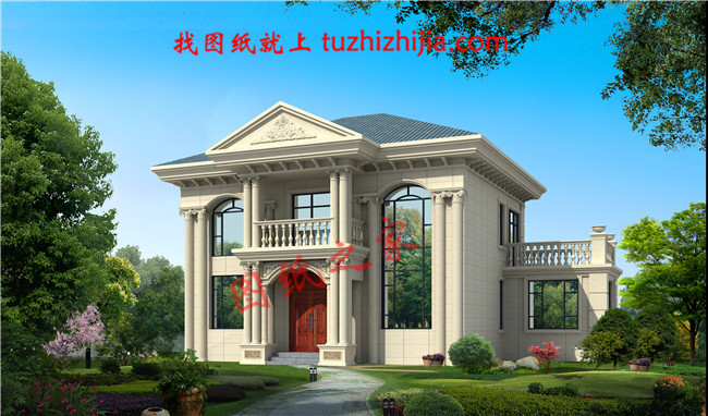 農(nóng)村20萬元二層小樓圖片及全套圖紙，外型美造價(jià)低