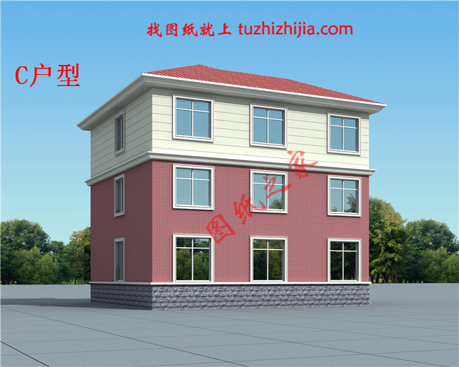 農(nóng)村二層半別墅設(shè)計(jì)圖，簡(jiǎn)單實(shí)用，造價(jià)低