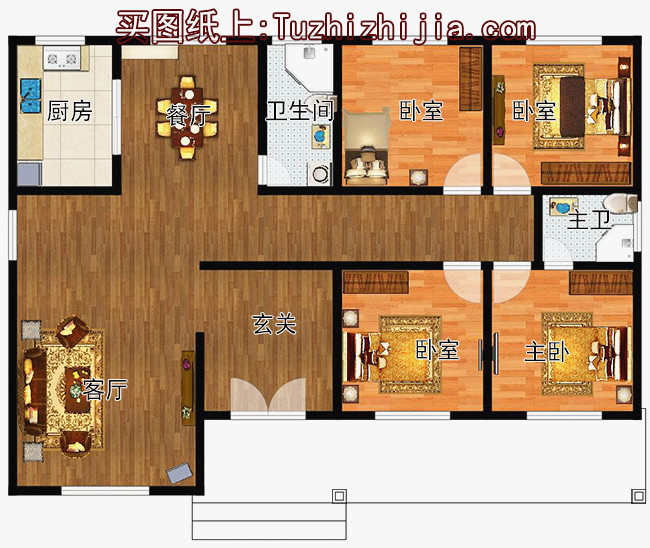 實用的農村12萬自建一層平房圖，建成之后不比小洋樓差！