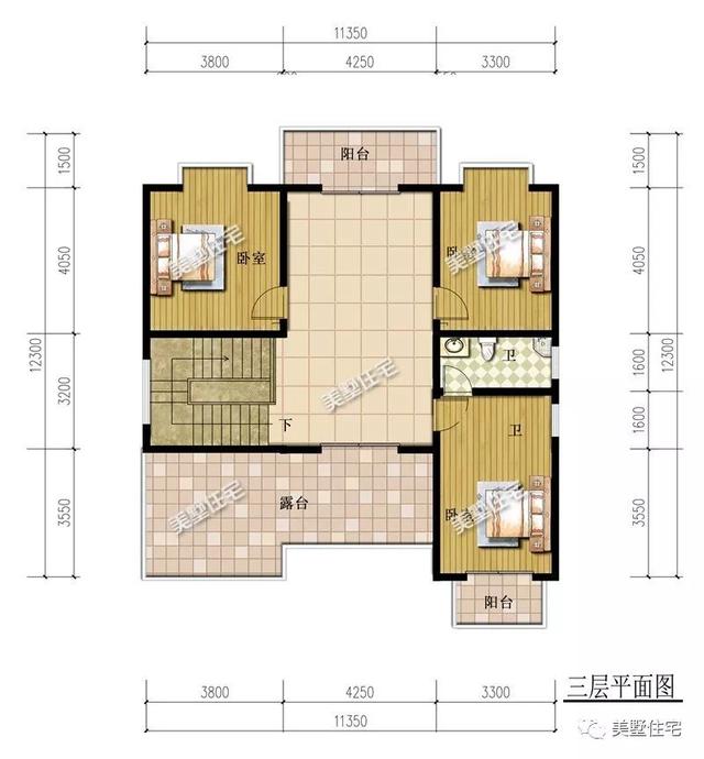 三層歐式別墅設(shè)計(jì)圖，體面大氣，8臥4衛(wèi)帶棋牌室，超級贊的房子
