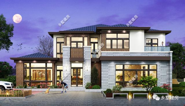 精選3套豪華農(nóng)村別墅設(shè)計(jì)圖推薦，外觀精致，內(nèi)部豪氣十足