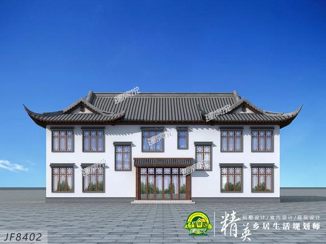 中式四合院別墅設(shè)計(jì)圖，建棟好別墅，造福幾代人