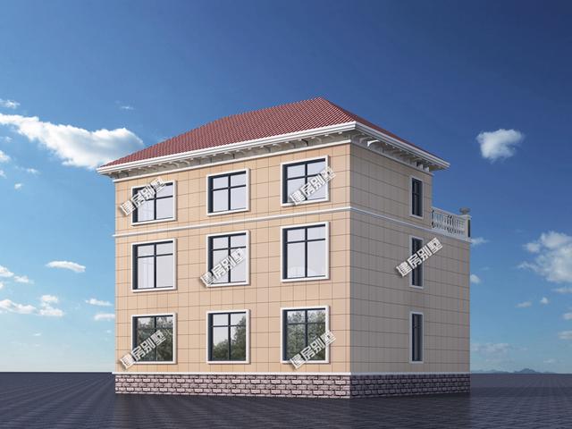 兩款三層農(nóng)村別墅自建房設計圖，開間11.8米，帶神位+超大露臺