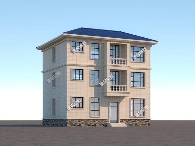 兩款三層農(nóng)村別墅自建房設計圖，開間11.8米，帶神位+超大露臺