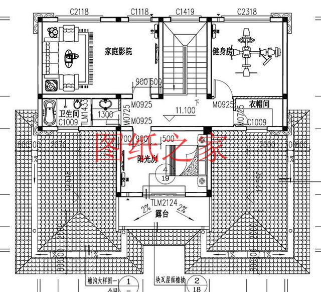 農(nóng)村四層別墅設(shè)計(jì)圖，層數(shù)多，空間大，適合人口多的家庭