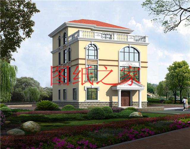 農(nóng)村四層別墅設(shè)計(jì)圖，層數(shù)多，空間大，適合人口多的家庭