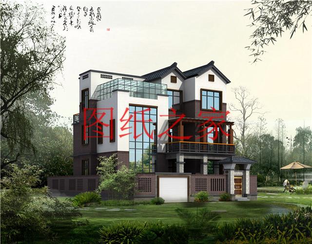 農(nóng)村四層別墅設(shè)計(jì)圖，層數(shù)多，空間大，適合人口多的家庭