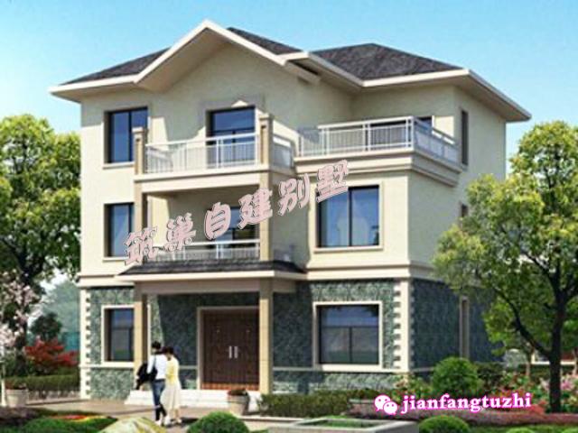 3套三層農(nóng)村別墅戶型設(shè)計(jì)圖帶外觀圖，簡(jiǎn)約大方，這樣的設(shè)計(jì)包你滿意