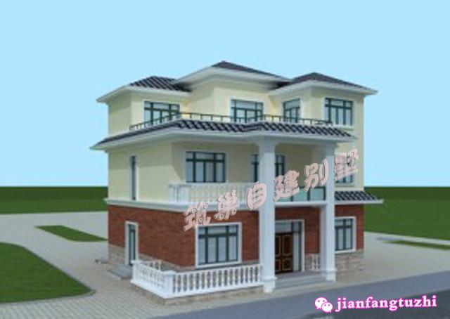 3套三層農(nóng)村別墅戶型設(shè)計(jì)圖帶外觀圖，簡(jiǎn)約大方，這樣的設(shè)計(jì)包你滿意