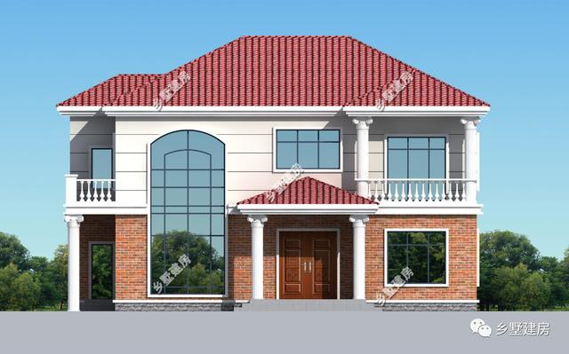 2層新農(nóng)村自建房設(shè)計(jì)圖，想要建房的這個(gè)戶型可以做參考