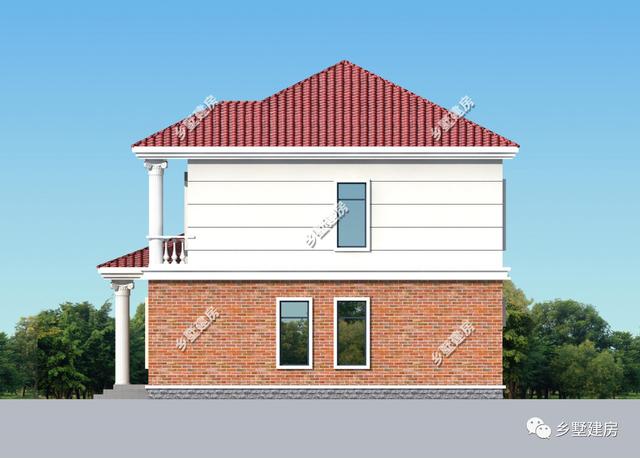 2層新農(nóng)村自建房設(shè)計(jì)圖，想要建房的這個(gè)戶型可以做參考