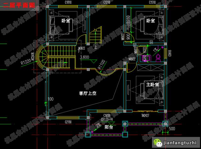 11×11米三層別墅設(shè)計(jì)施工圖紙，造價30萬以內(nèi)，十分劃算