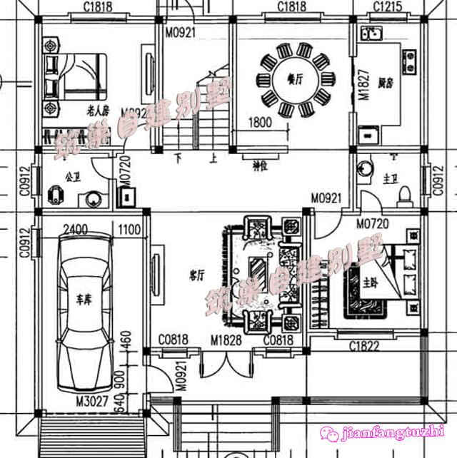 一層半農(nóng)村自建別墅設(shè)計(jì)圖，可以拿回家給父母盡盡孝心了