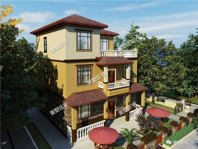 無院子不別墅，兩款帶院子的三層別墅設計圖