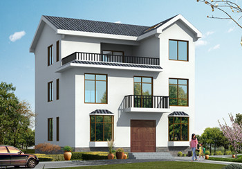 120平米三層30萬別墅圖片大全及全套施工圖，外觀簡潔大方