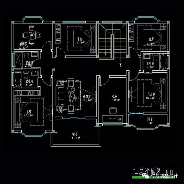 簡潔二層歐式別墅設計圖，低調、簡潔、田園、舒適，適合自建