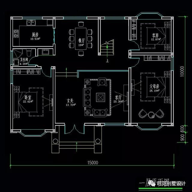 簡潔二層歐式別墅設計圖，低調、簡潔、田園、舒適，適合自建
