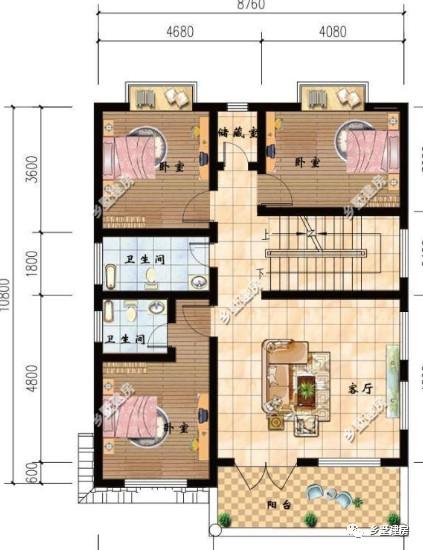 兩棟小開間農(nóng)村別墅設(shè)計(jì)圖，檔次看起來都不低