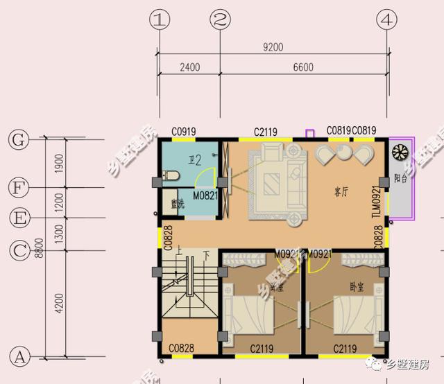 兩棟小開間農(nóng)村別墅設(shè)計(jì)圖，檔次看起來都不低