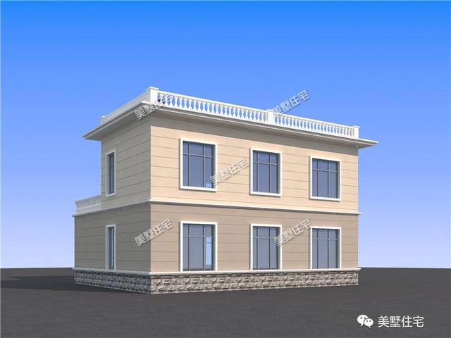 開間11米二層簡(jiǎn)歐風(fēng)格別墅設(shè)計(jì)圖，造價(jià)23萬左右，功能設(shè)計(jì)齊全