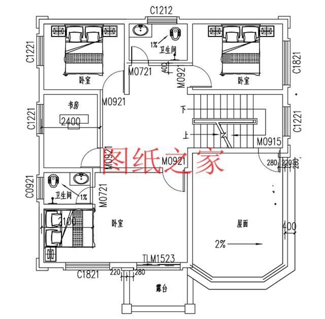 5款農(nóng)村二層自建房設(shè)計(jì)圖，外觀漂亮，結(jié)構(gòu)合理