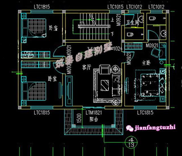 三層農(nóng)村自建別墅設計圖，造價經(jīng)濟，簡約接地氣