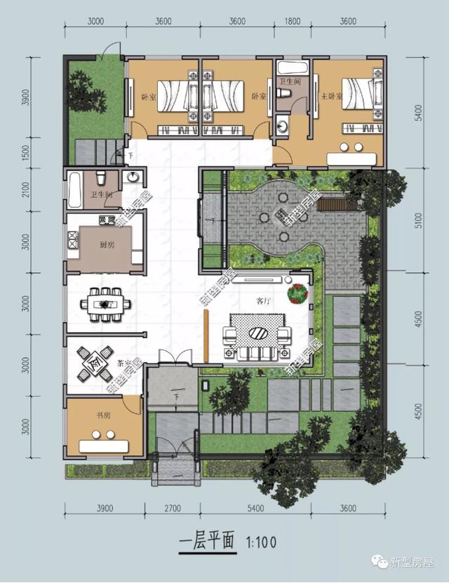 6套占地300平的中式別墅設(shè)計圖紙，分享給正準備建房的朋友們