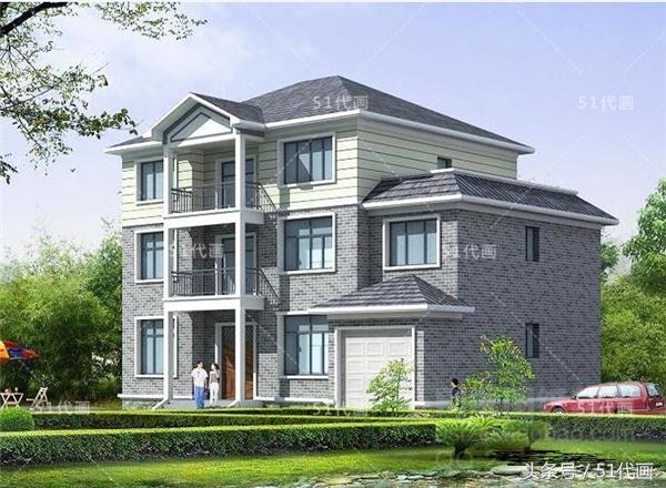 復(fù)式3層獨(dú)棟別墅全套設(shè)計(jì)施工圖紙，外觀造型簡潔大氣，功能分區(qū)合理